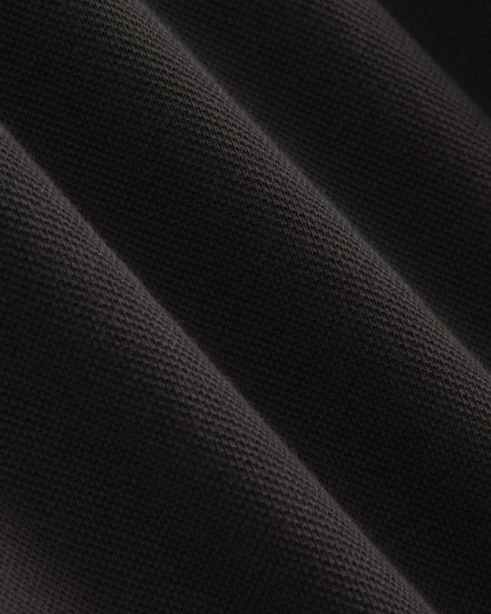 The Long-Sleeve Pique Polo | Black - Image 6