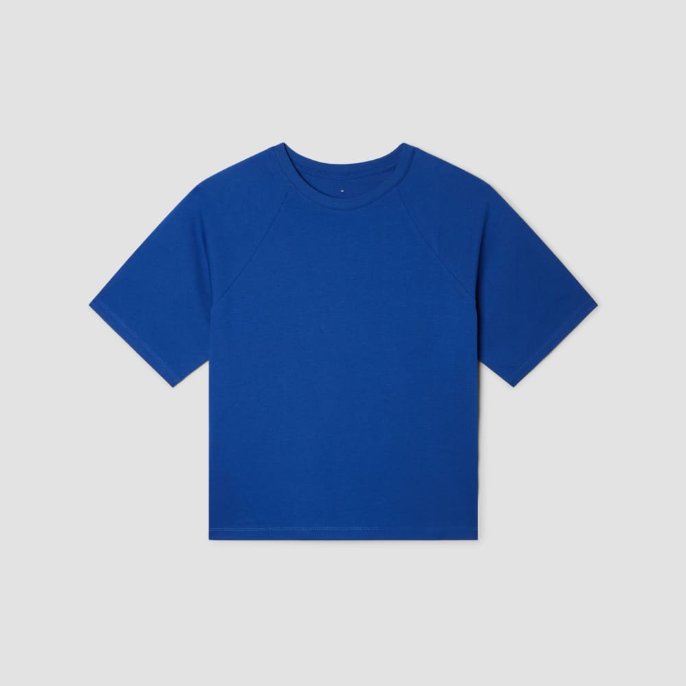 The Organic Cotton Raglan Tee | Mazarine Blue - Image 2
