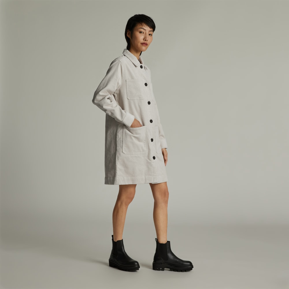 The Corduroy Long Shirt Jacket | Sandstone - Image 3