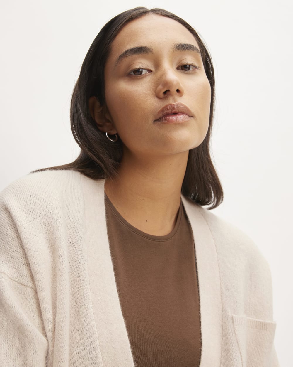 The Cozy-Stretch Relaxed Cardigan | Whisper Pink - Image 4