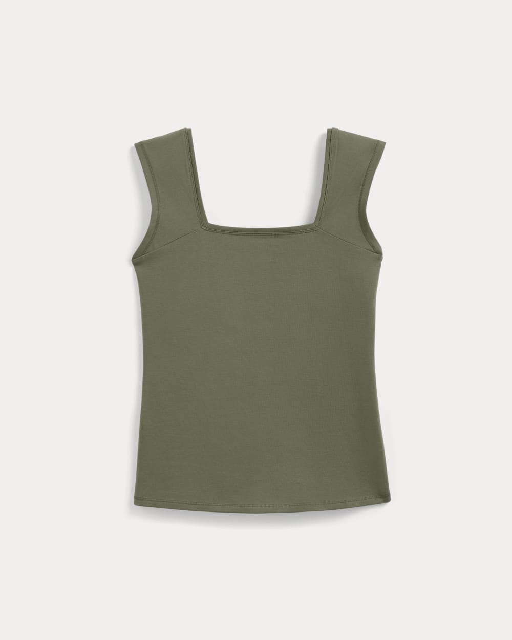 The Form Square-Neck Tank | Lichen Green - Image 2