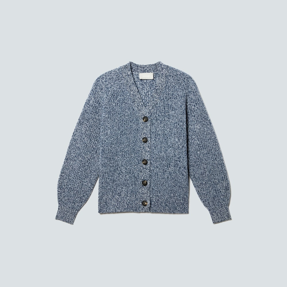 The Felted Merino Cardigan | Dark Mallard / Oat Twist - Image 2