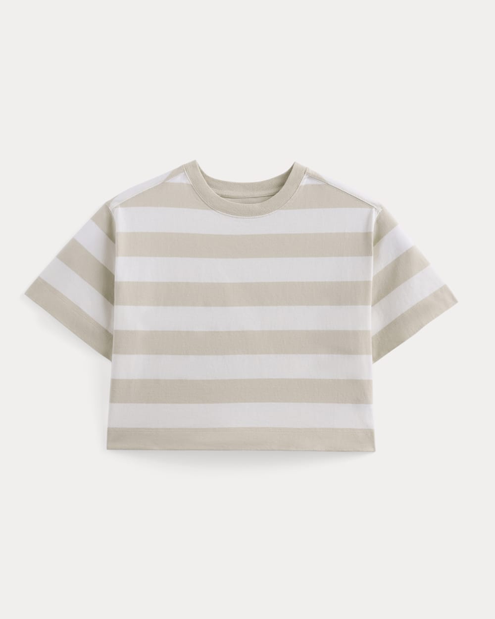 The Premium Weight Cropped Tee | Peyote / Bone - Image 2