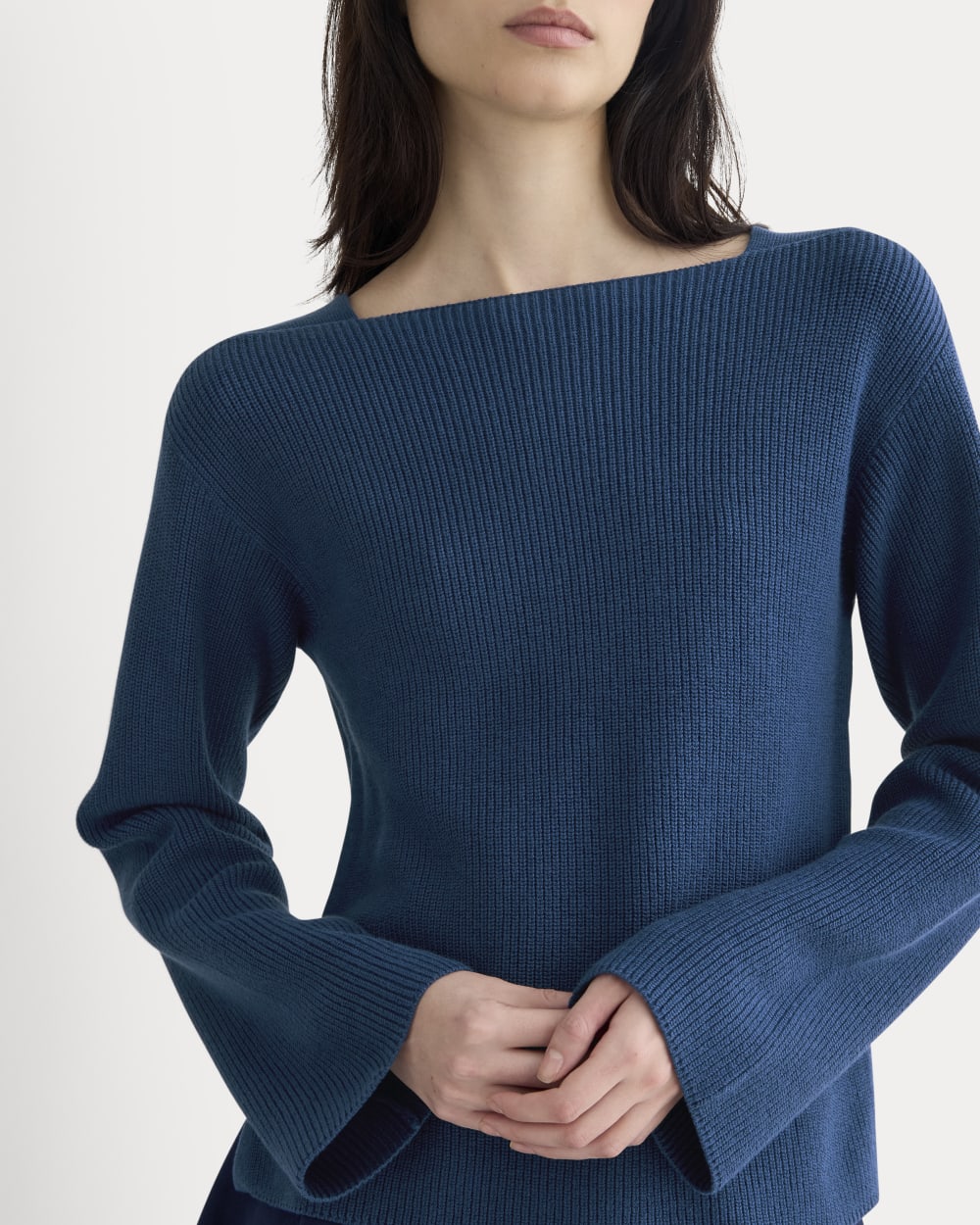 The Boatneck Top in Everyday Cotton | Deep Lazuli Blue - Image 4