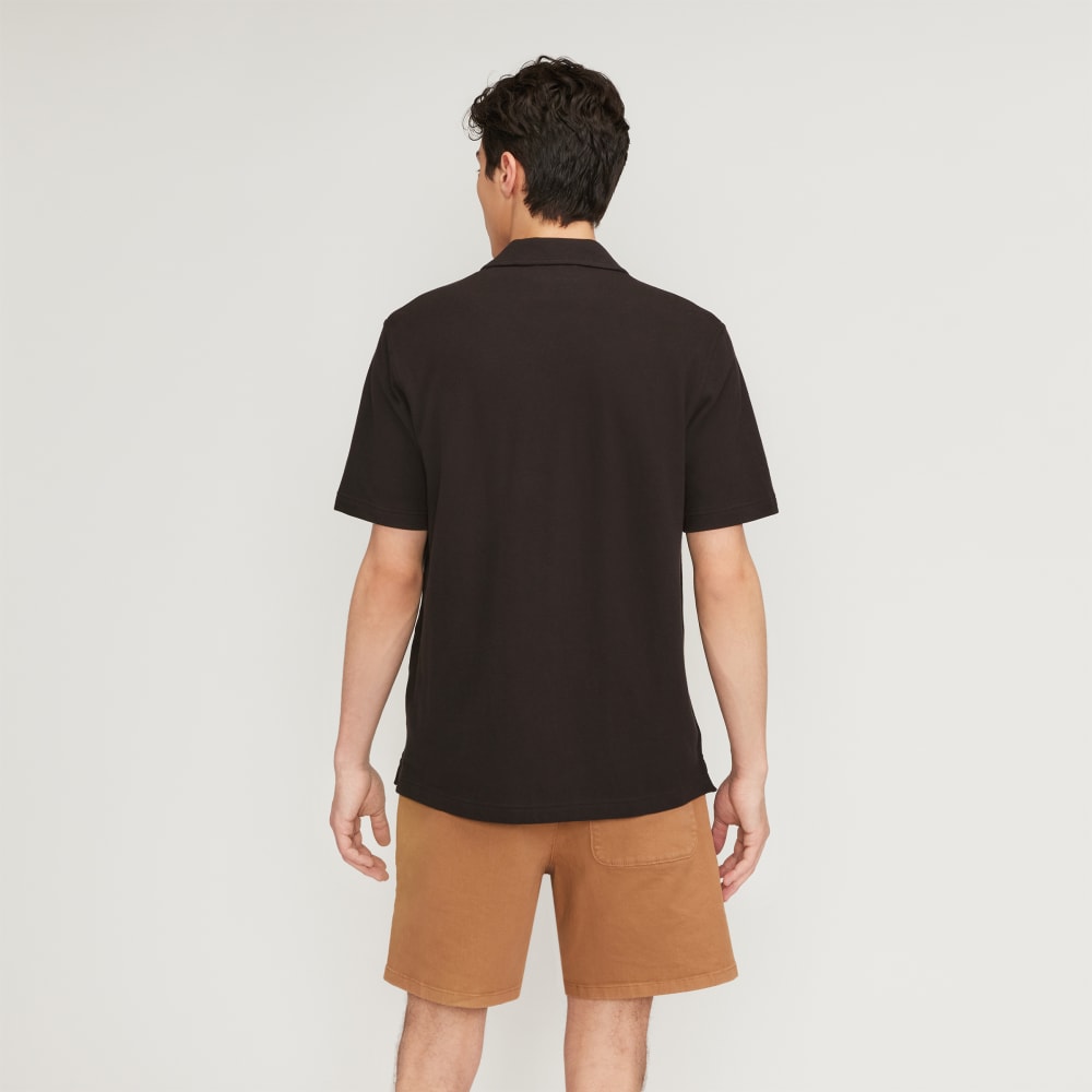 The Pique Short-Sleeve Shirt | Black - Image 4