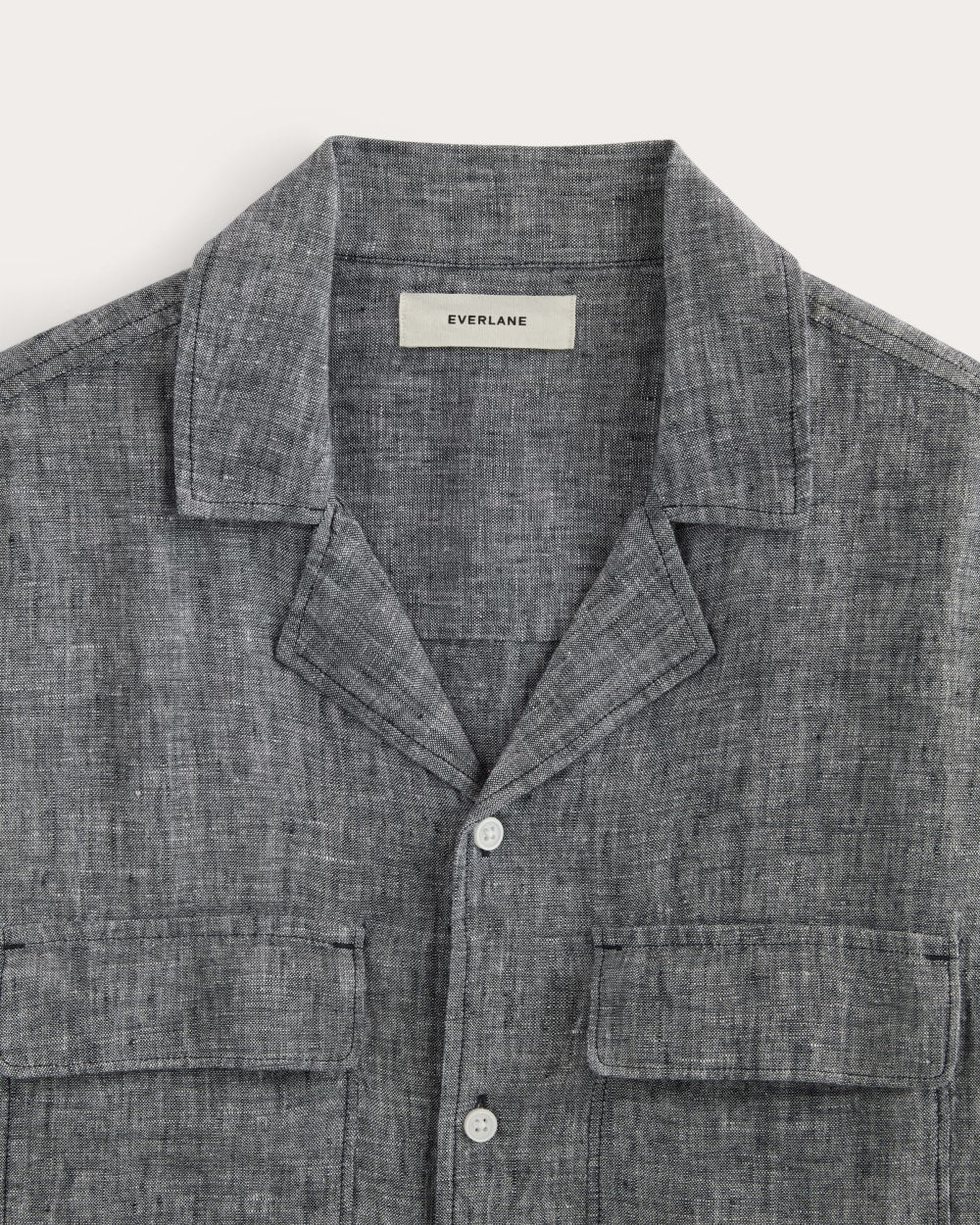 The Resort Shirt in Linen | Navy Chambray - Image 6