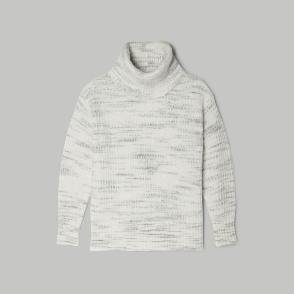 The Alpaca Oversized Turtleneck | Light Grey Heather - Image 2