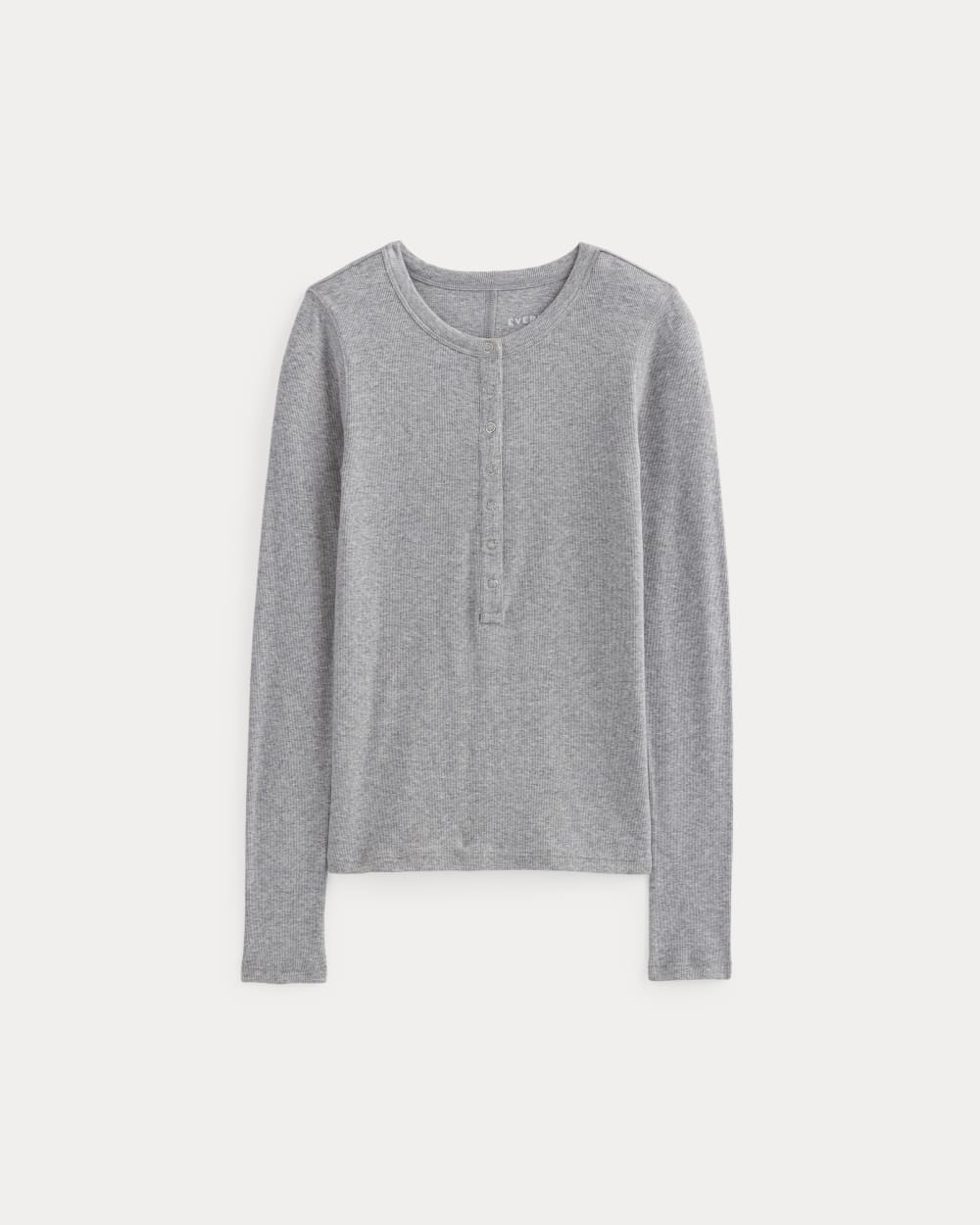The Luxe Rib Henley | Heathered Grey - Image 2