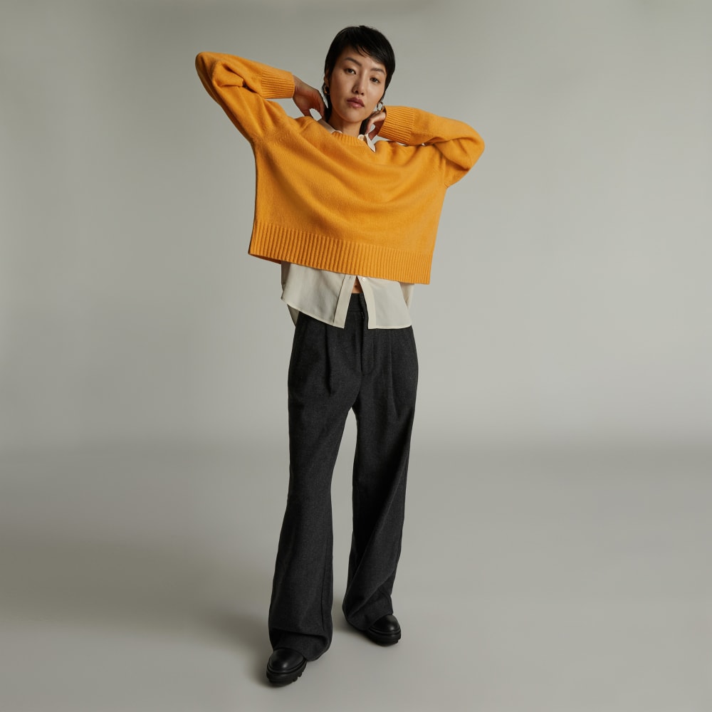 The Cashmere Boxy Crew | Kumquat - Image 6