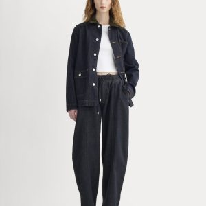 The Drawstring Baggy Jean | Dark Indigo