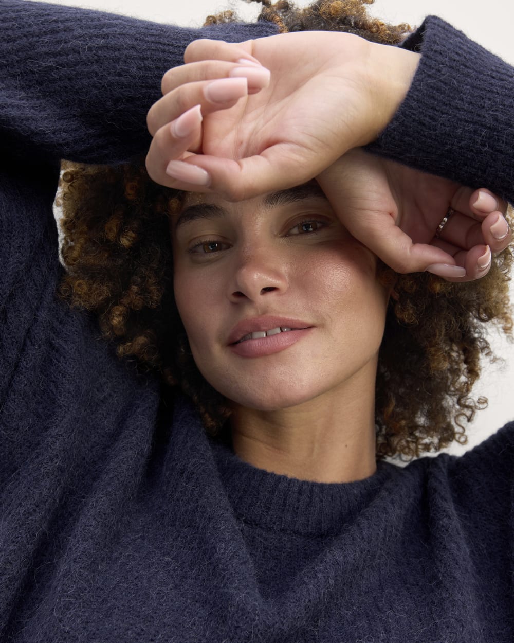 The Cocoon Crew in Alpaca | Navy - Image 4