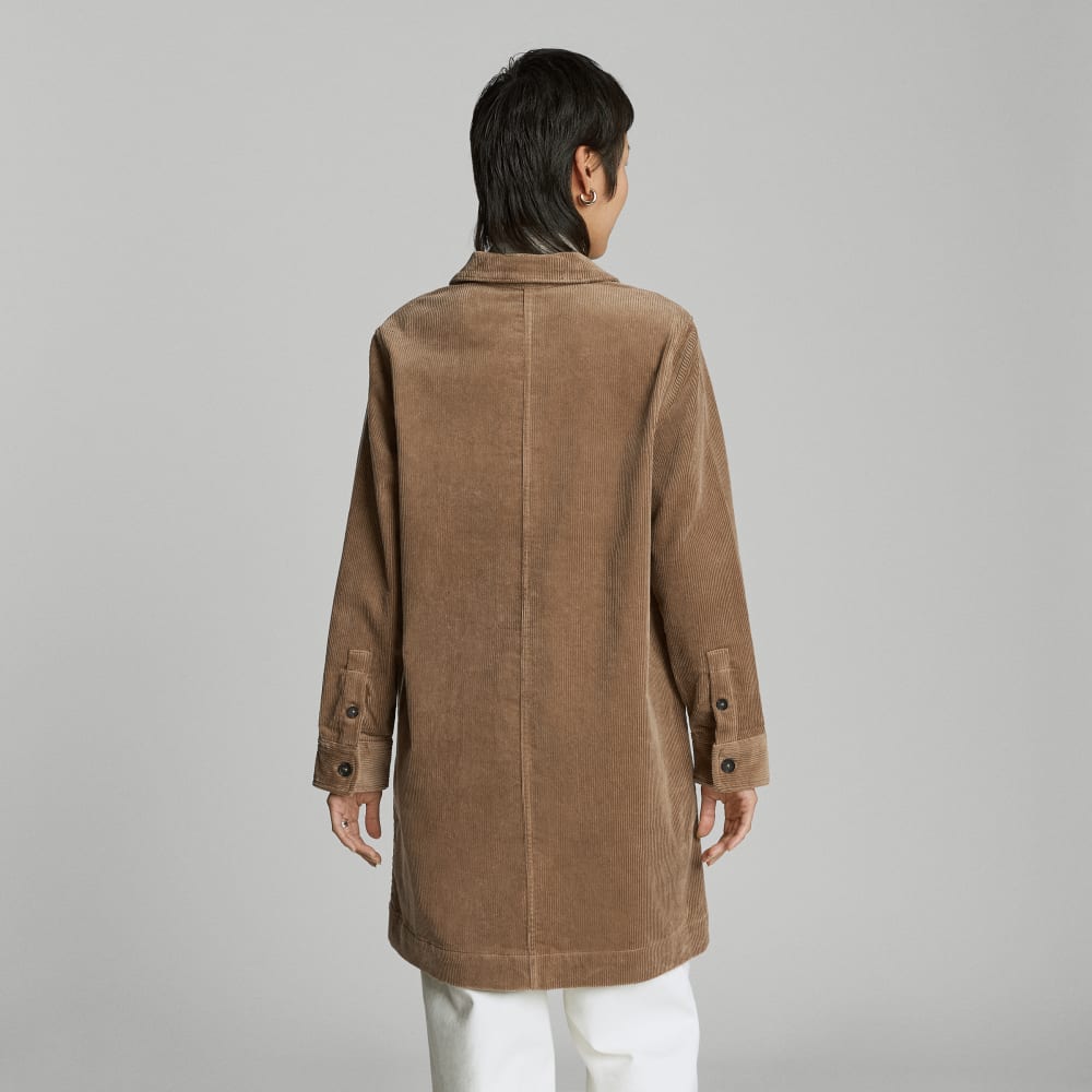 The Corduroy Long Shirt Jacket | Toasted Coconut - Image 6