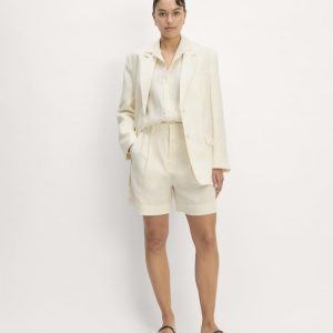 The Linen Way-High® Drape Short | Bone