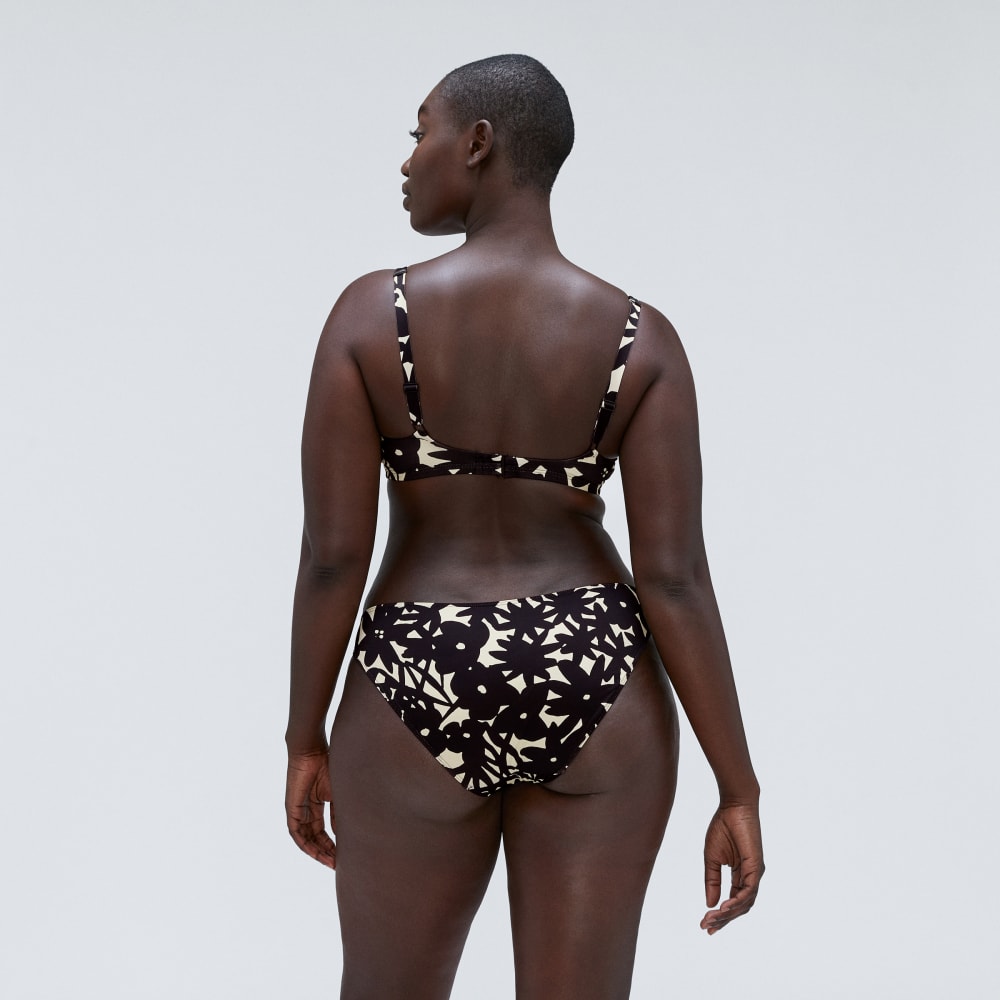 The Bikini Bottom | Black / Canvas Floral - Image 4