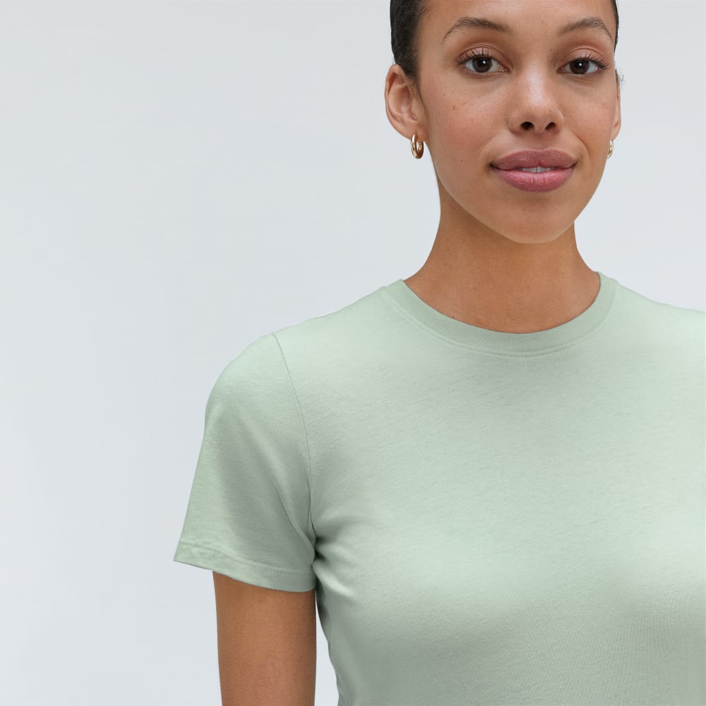 The Organic Cotton Crew Tee | Lily Green - Image 4