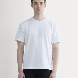 The Premium-Weight Relaxed Crew | Uniform | White