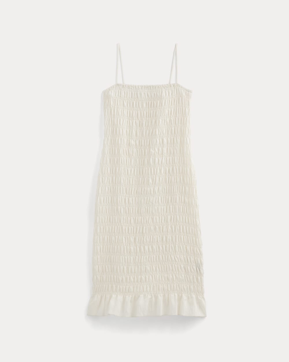The Smocked Column Dress | Bone - Image 2