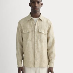 The Linen Utility Shirt | Cornstalk Chambray