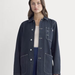 The Denim Chore Jacket | Garment-Dyed Navy