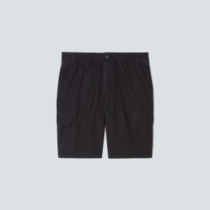 The Cotton Linen Short | Black