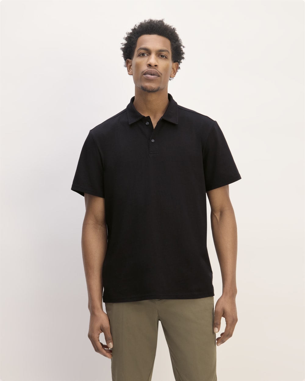 The Premium Weight Short-Sleeve Polo | Black