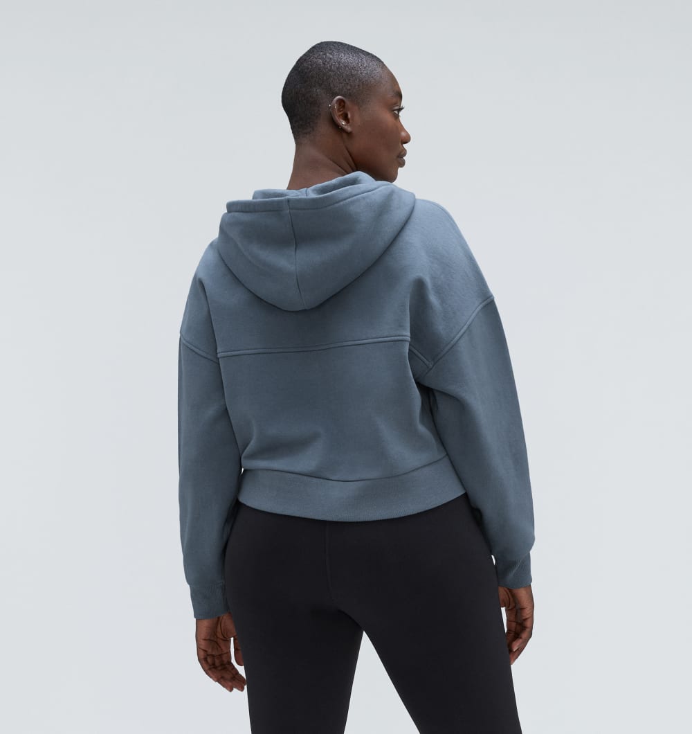 The Track Organic Cotton Hoodie | Faded Blue - Image 5