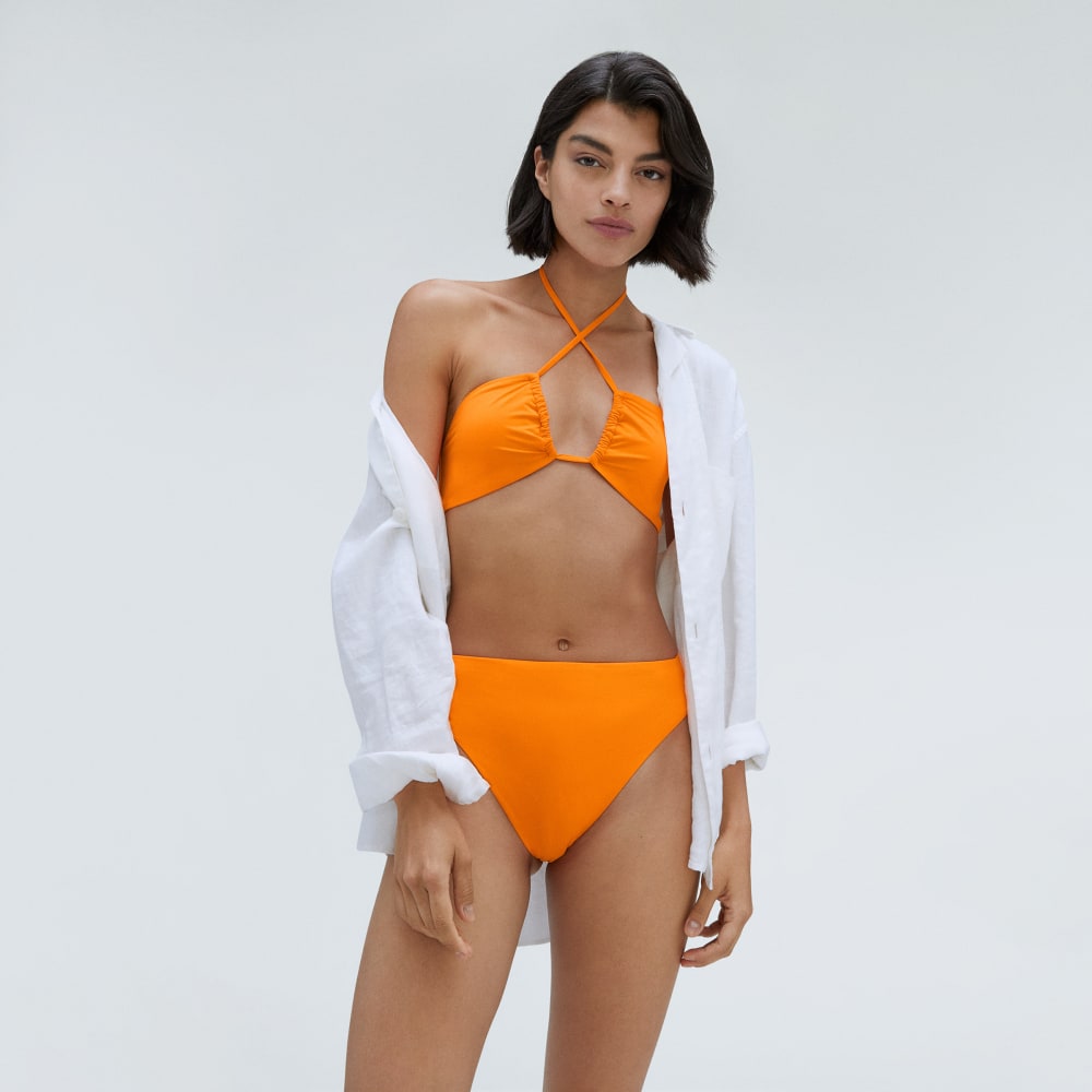 The High-Rise Cheeky Bikini Bottom | Turmeric - Image 3