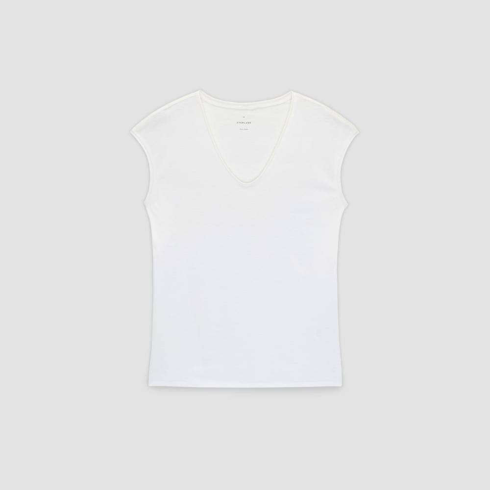 The Hemp Scoop-Neck Muscle Tee | White - Image 2