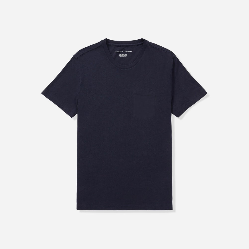 The Organic Cotton Pocket Tee | Deep Navy