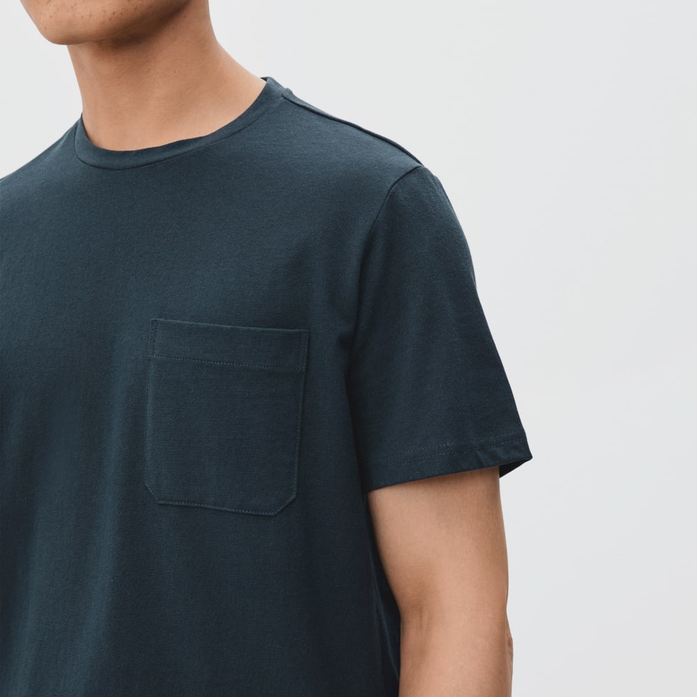 The Organic Cotton Pocket Tee | Deep Navy - Image 4