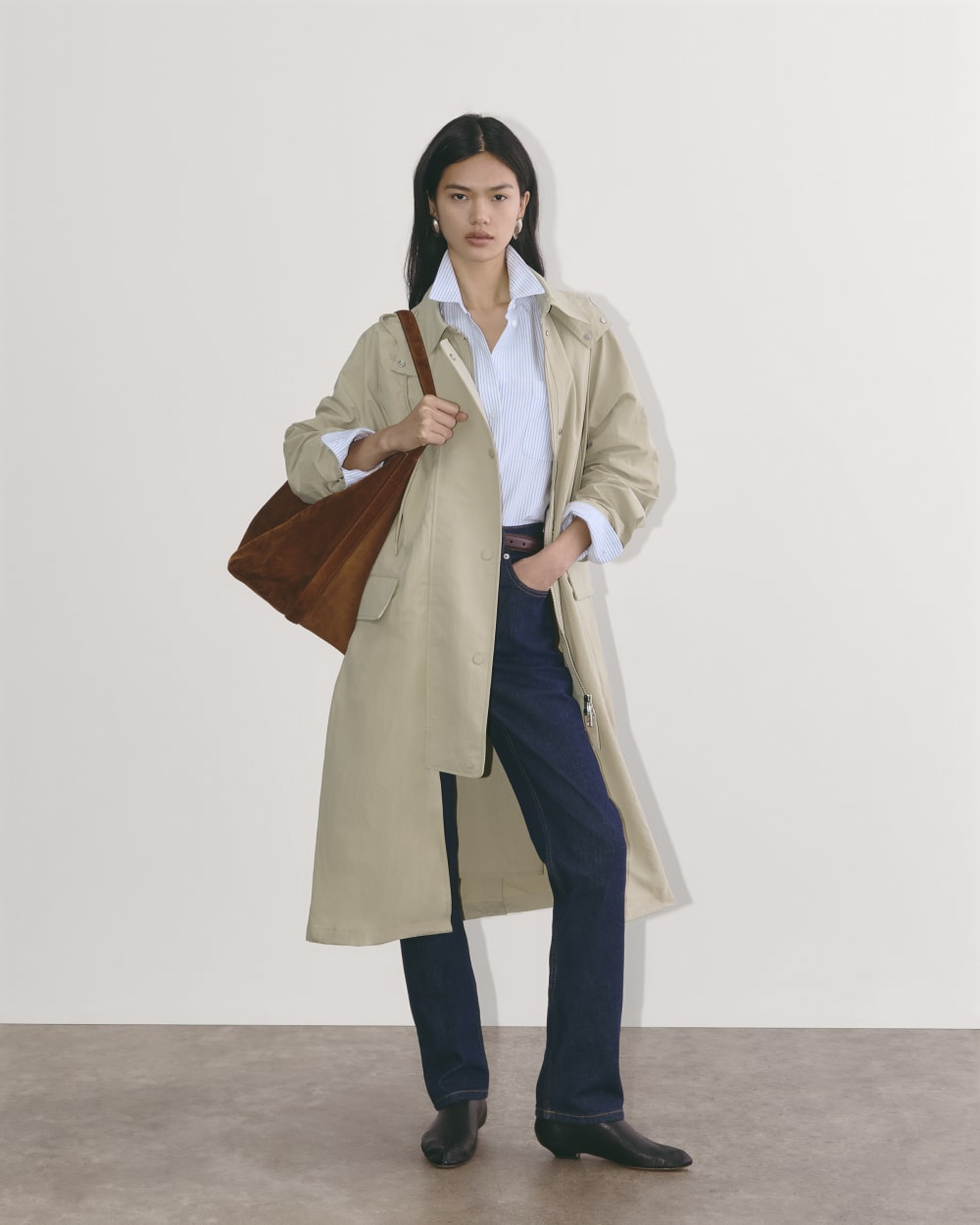 The Oversized Anorak | Trench Coat Khaki
