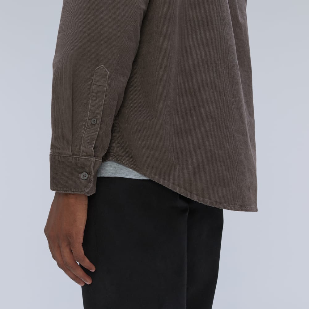 The Relaxed Corduroy Shirt | Pewter - Image 4