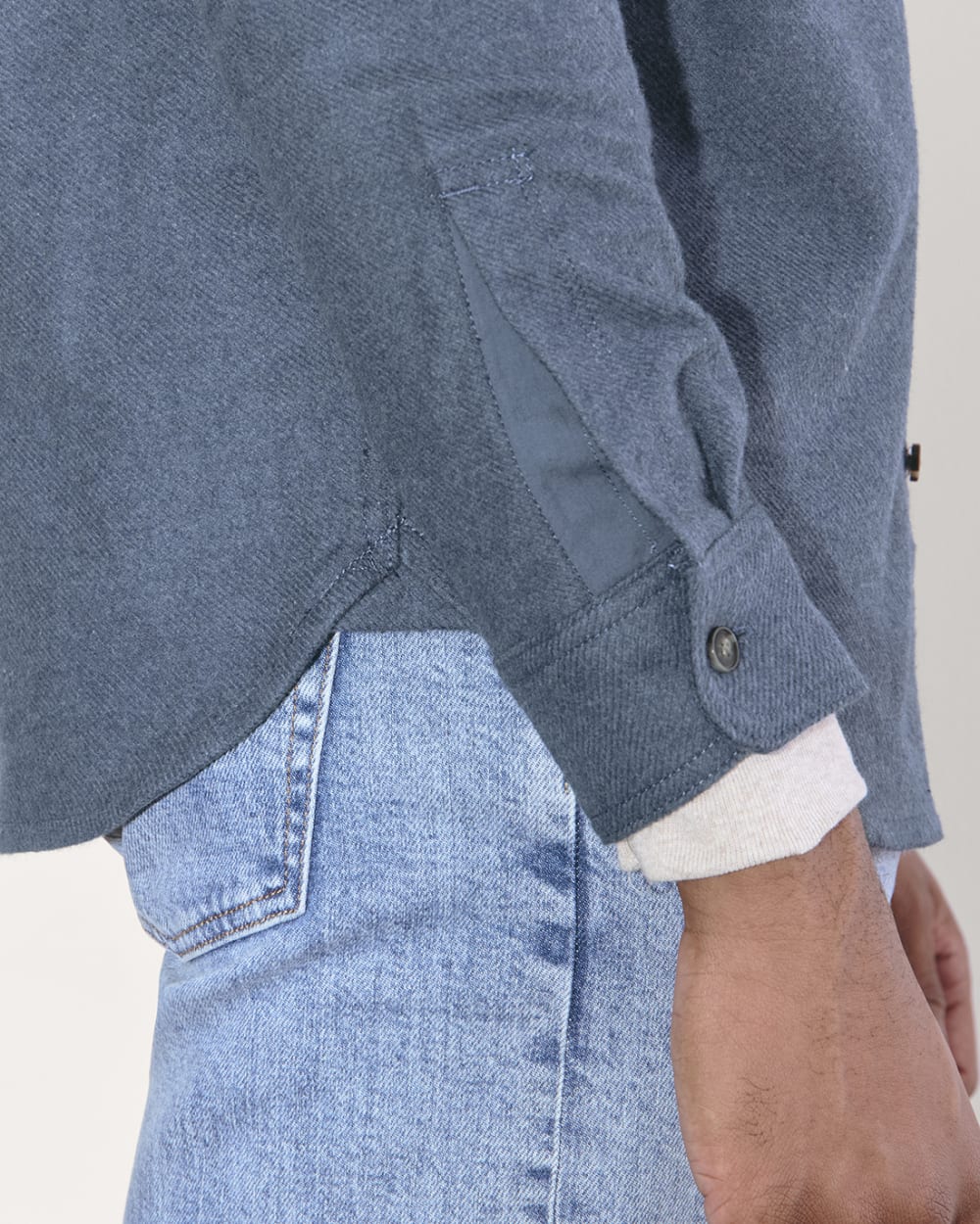 The Heavyweight Overshirt | Uniform | Heather Midnight Navy - Image 5