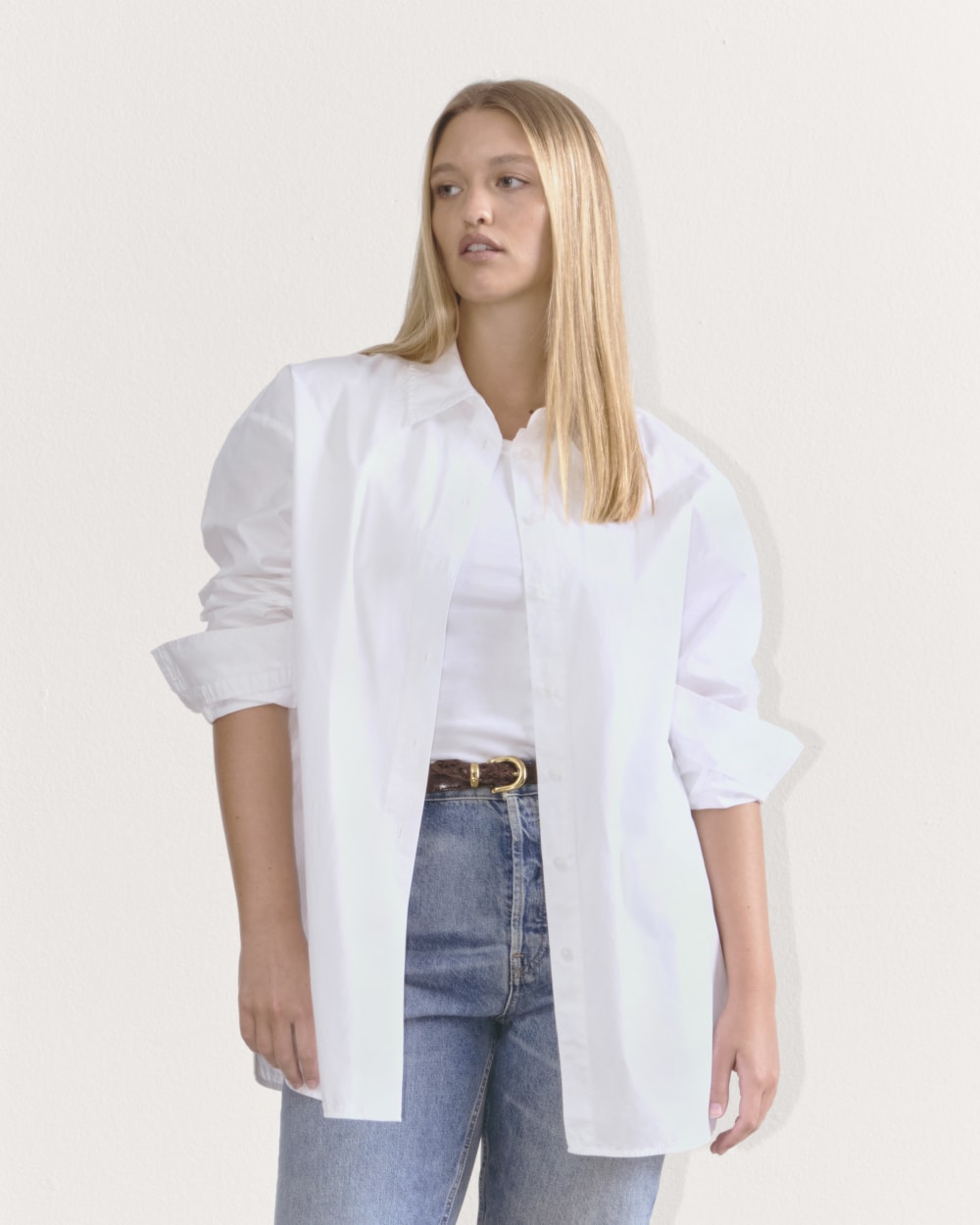 The Supima® Cotton Boyfriend Shirt | White