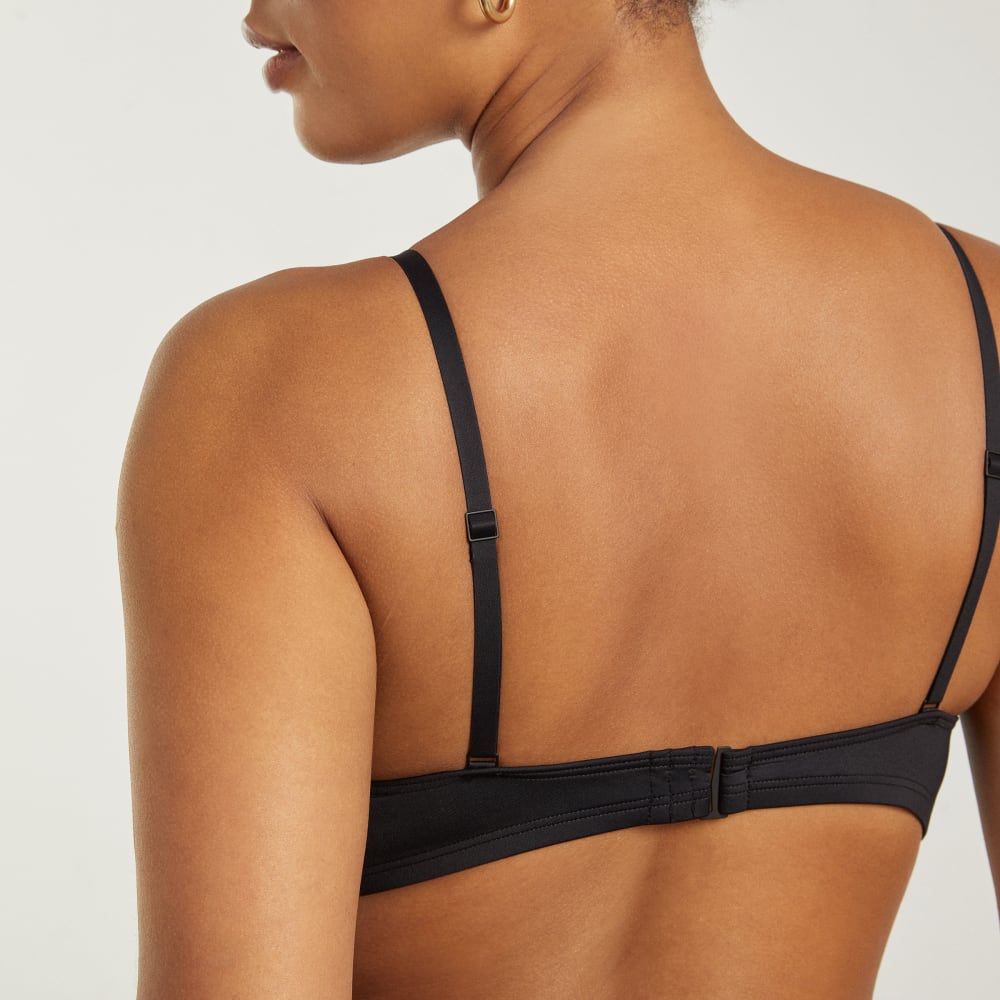 The Scoop-Neck Bikini Top | Black - Image 4