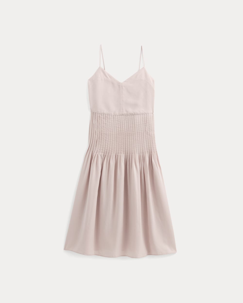 The Pleated Slip Dress in Butterlite | Soft Rose - Image 2
