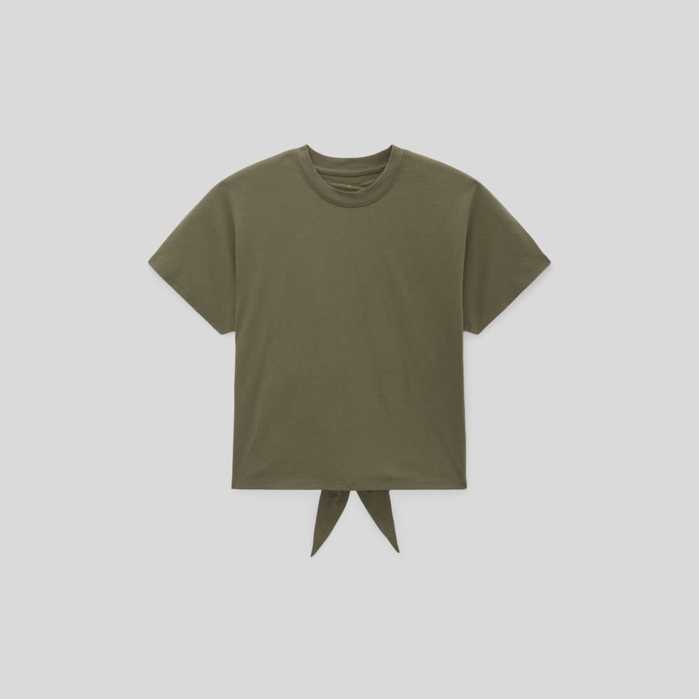 The Organic Cotton Tie Back Tee | Kalamata - Image 2