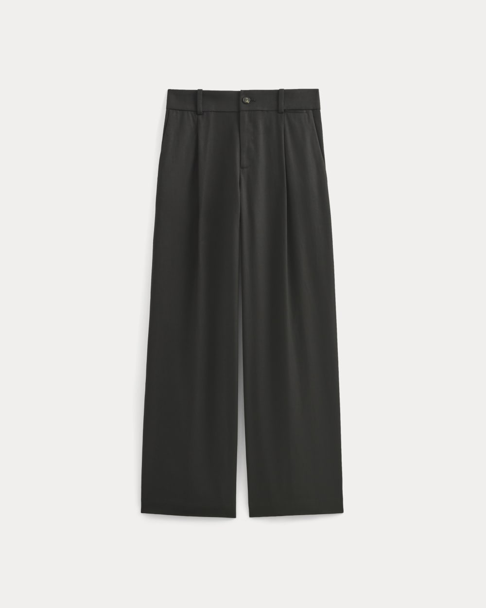 Wide-Leg Trouser in Buttersmooth | Black | 30 Inseam - Image 2
