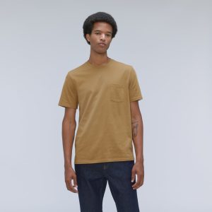 The Organic Cotton Pocket Tee | Dark Brown