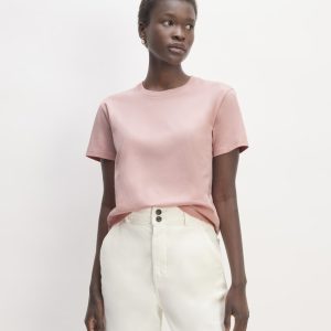 The Box-Cut Tee in Essential Cotton | Rose Pink | No Pocket