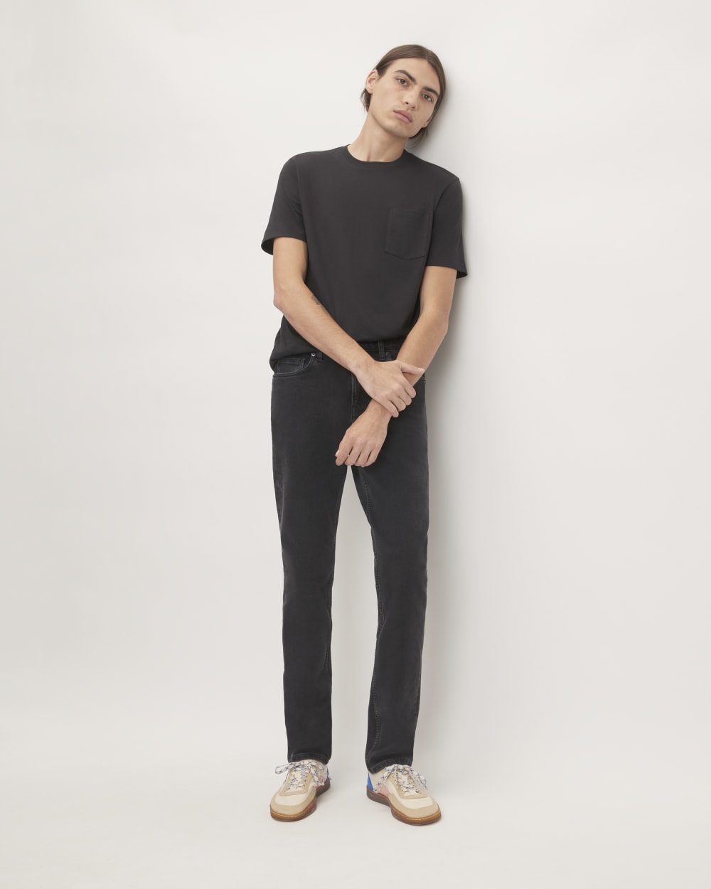 The Slim 4-Way Stretch Organic Jean | Uniform | Washed Black