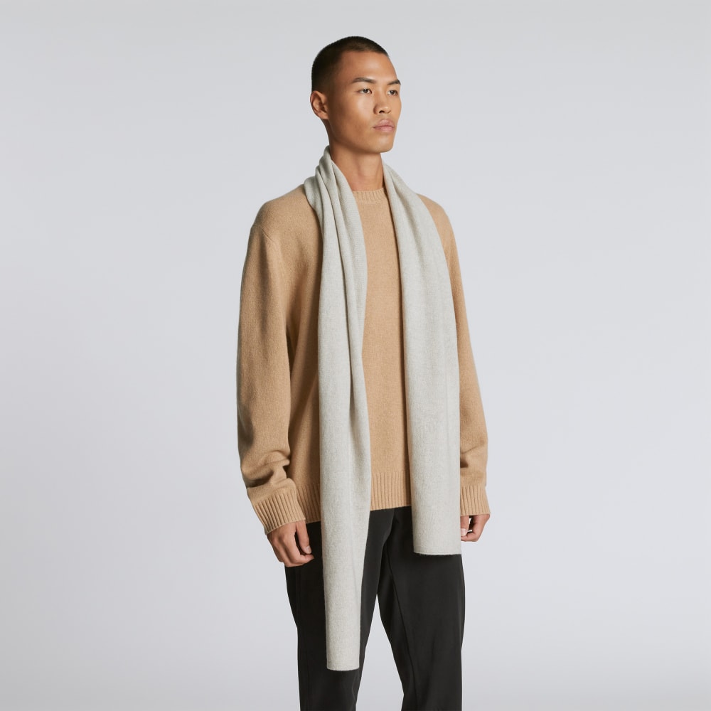 The Cashmere Scarf | Light Heather Grey - Image 4
