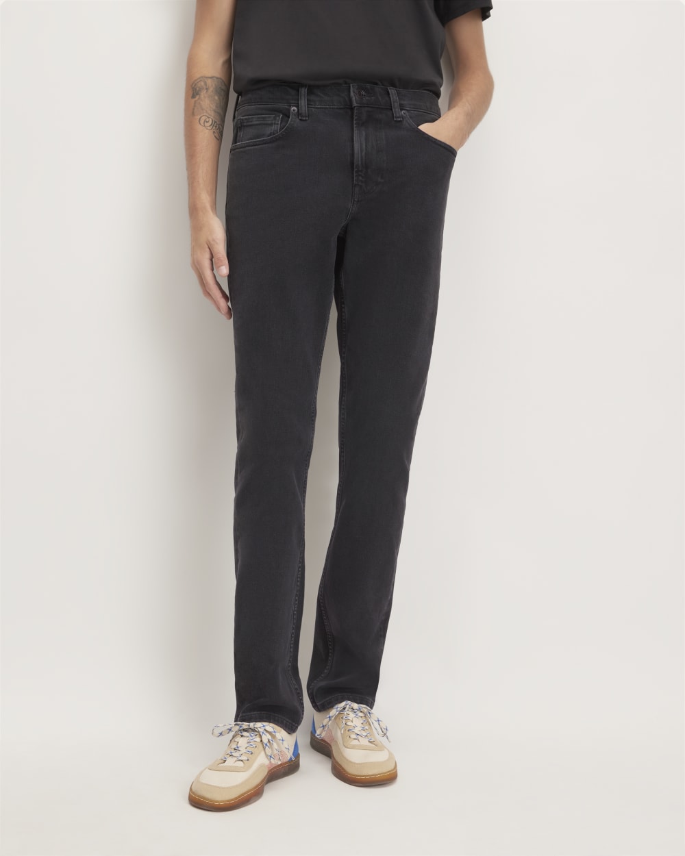 The Slim 4-Way Stretch Organic Jean | Uniform | Washed Black - Image 3