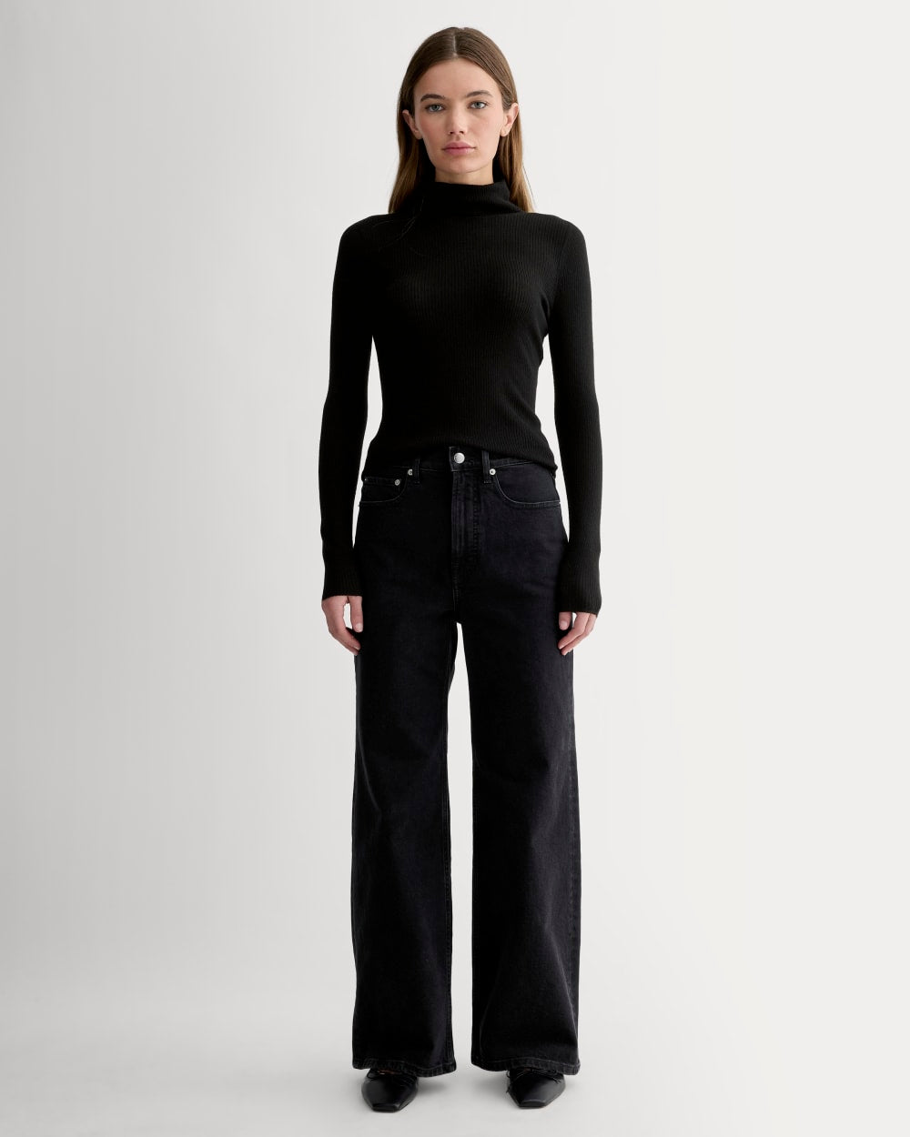 The Turtleneck in Ultrasoft Merino | Black - Image 4