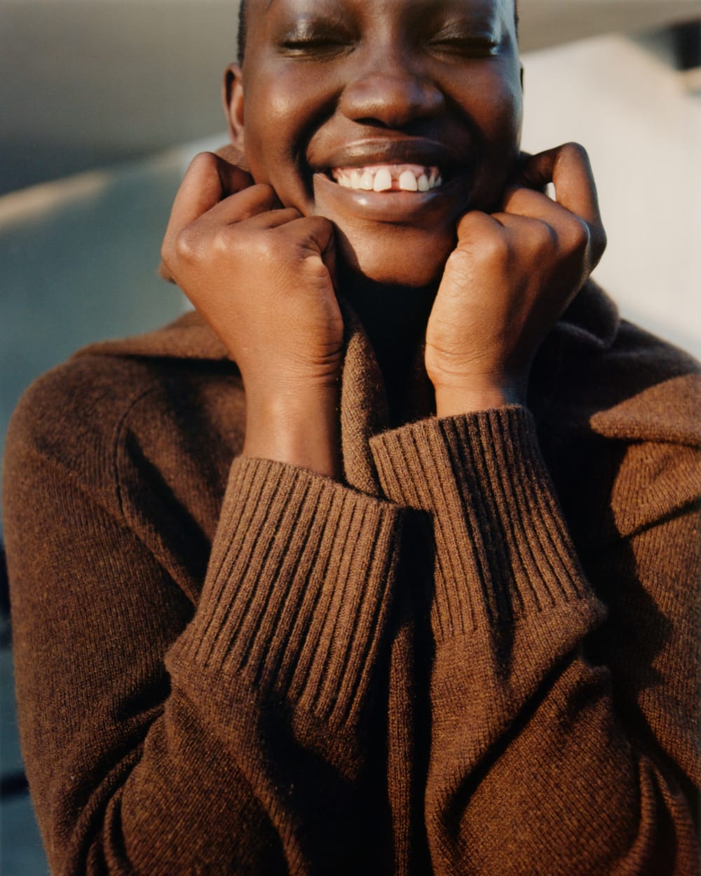 The Boxy Crew in Cashmere | Heather Cocoa - Image 8