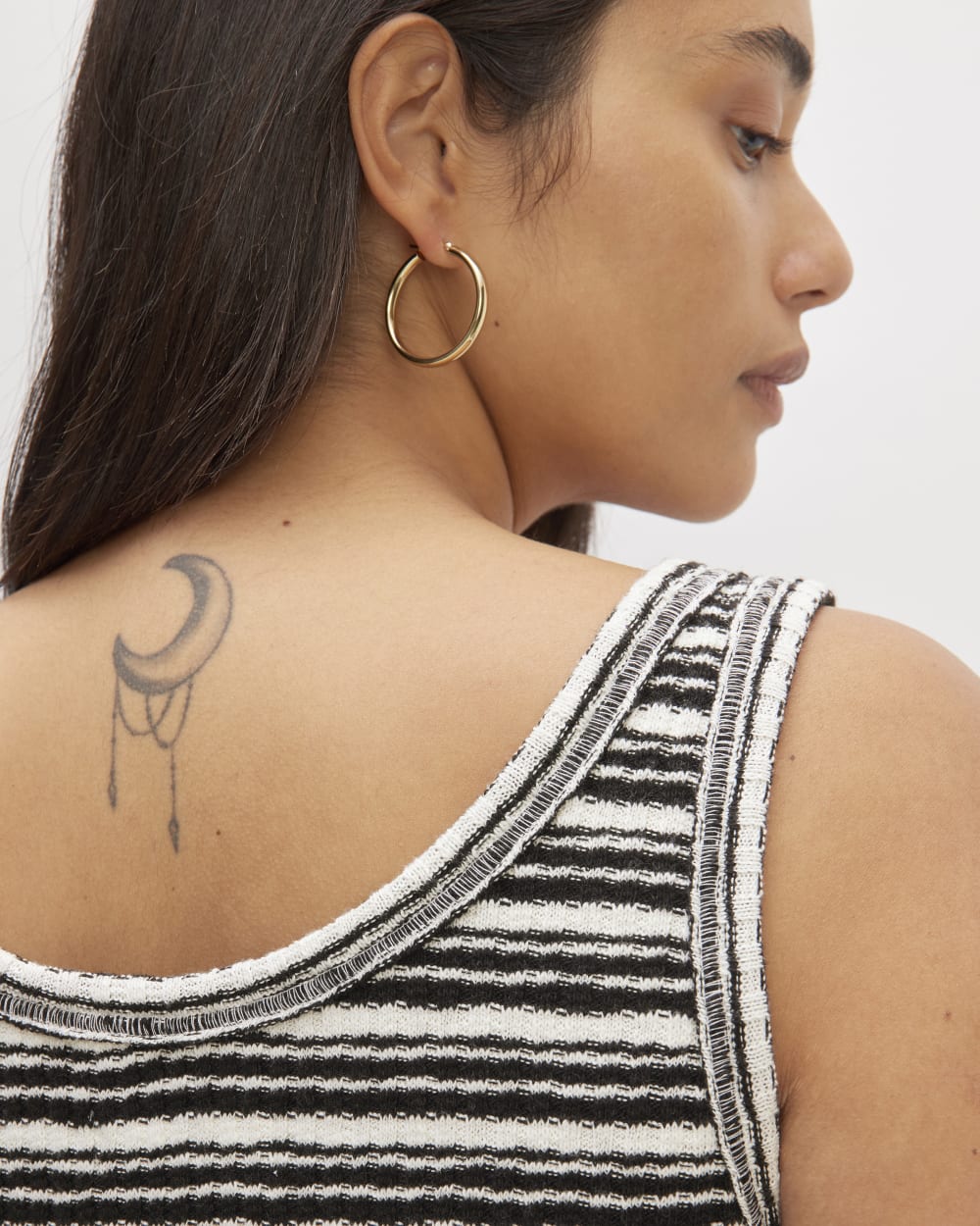 The Cozy Rib Tank | Bone / Black - Image 5