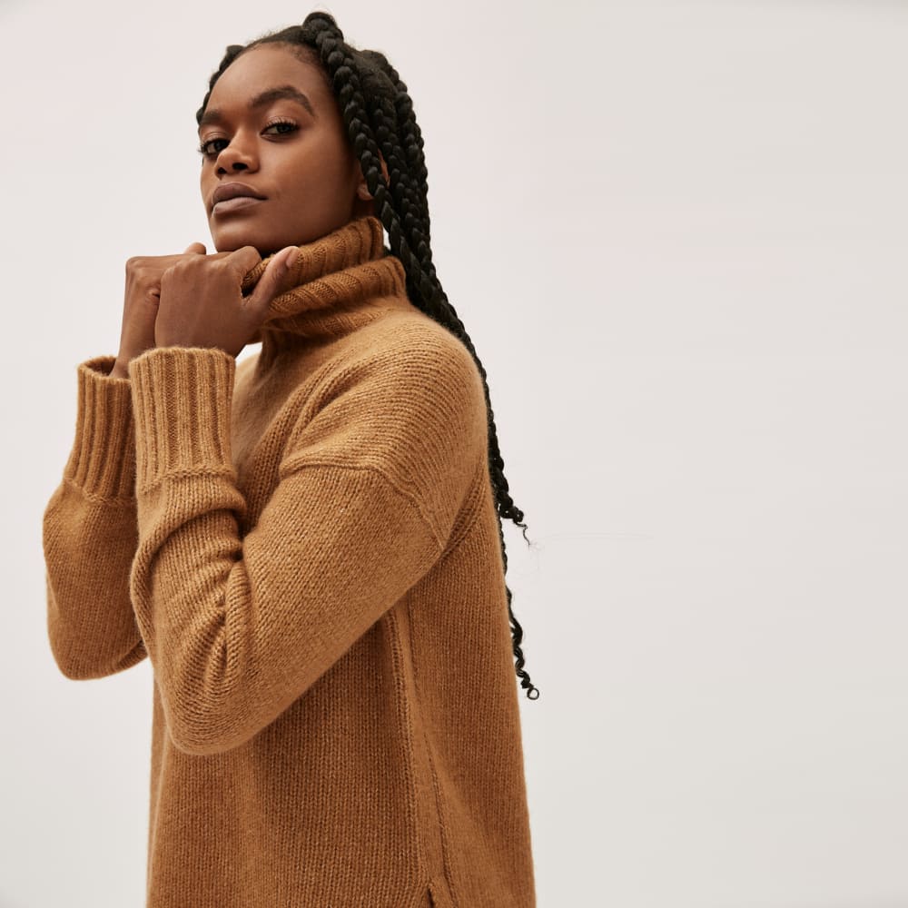 The Cloud Turtleneck | Heathered Chai - Image 3