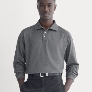 Startup Raglan Polo | Black Chambray