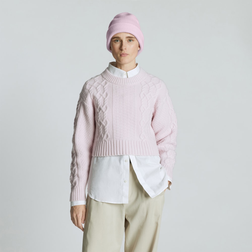 The Felted Merino Beanie | Light Lilac - Image 8