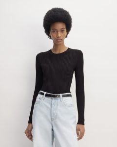 The Viscose Knit Crew | Black